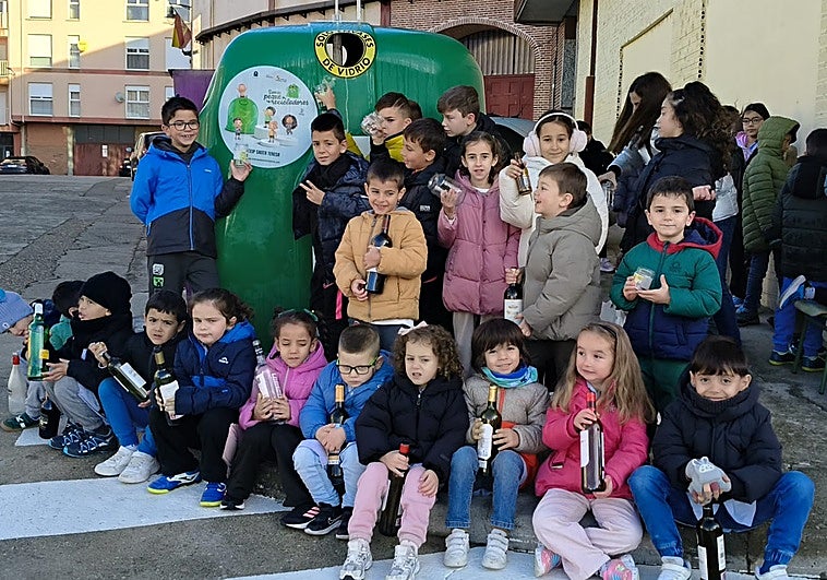 El colegio salmantino que compite por ser el que más vidrio recicla en Castilla y León